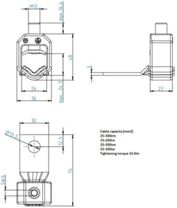 Liitinpakkaus Hager E3 - LIITINPAKKAUS E3 LVZAVK PEN-LIIT. 25-300MM²