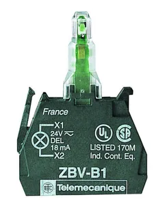 Merkkivaloelementti Schneider Electric Harmony ZBVB- ja ZBVM-sarja - MERKKIVALOKALUSTE HARMONY ZBVB1 LED 24V RUUVILIITIN VAL