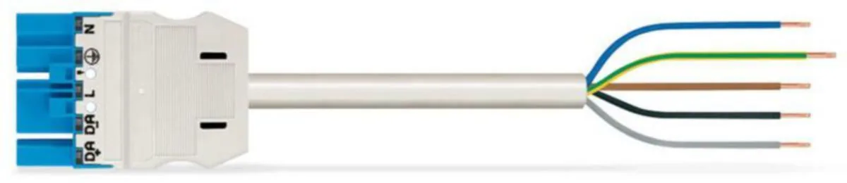 Pistoliitinjohtosarja HF Wago Winsta DALI UROS/VAPAA 5X2,5MM2, 1M