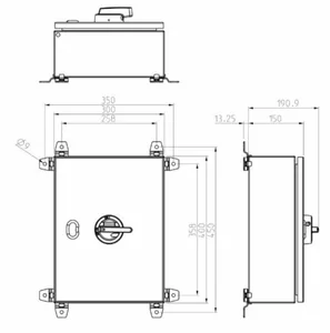 Vaihtokytkin Katko LoadSafe KUT EMC - VAIHTOKYTKIN KUT EMC 6X20A 400V 7,5KW 2X 1NO/1NC