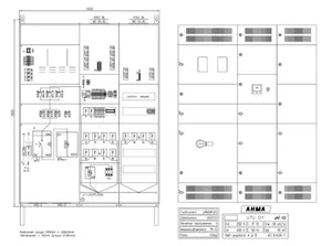 Latausasemakeskus UTU Ahma LKM, lähdöt 63A, sähkölaitosmittaus - LATAUSASEMAKESKUS AHMA LKM25612X (160A/200A/250A)