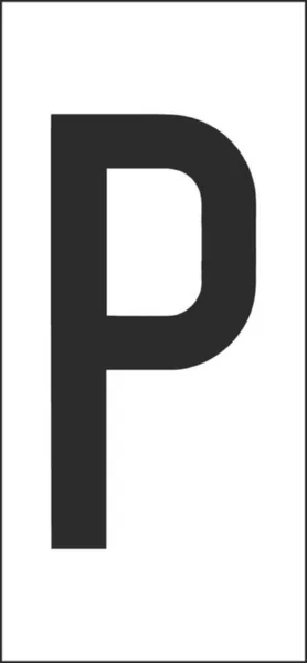 Merkintäkilpi Hammarprodukter H50 kirjaimet H-50 VALK. KIRJAIN P, PSS 25
