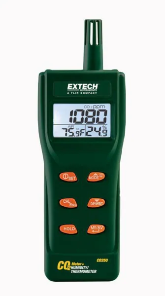 Sisäilmanlaatumittari CO250 Extech