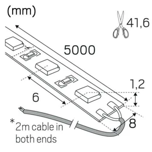 Valoprofiili/-nauha Hide-a-lite LEDstrip 24V Midlum - VALOPROF./-NAUHA MIDLUM IP20 24V 1115LM/M 9,6W/M 927 5M