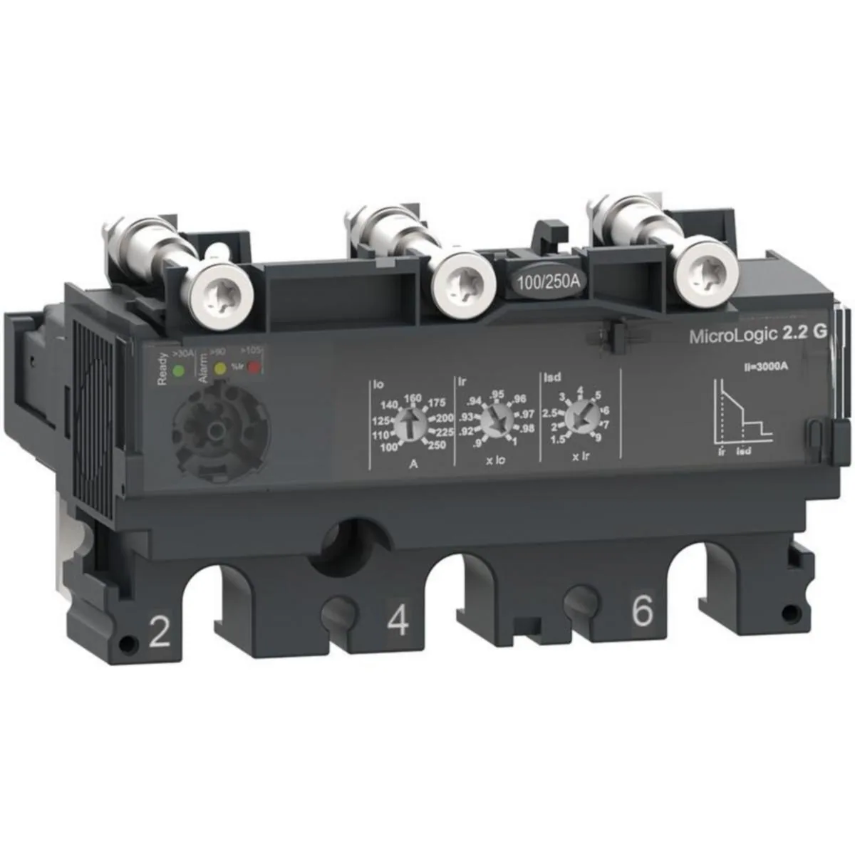 Kompaktikatkaisijan suojarele Schneider Electric ComPactT MicroLogic 3P 2.2G 100A NSX100