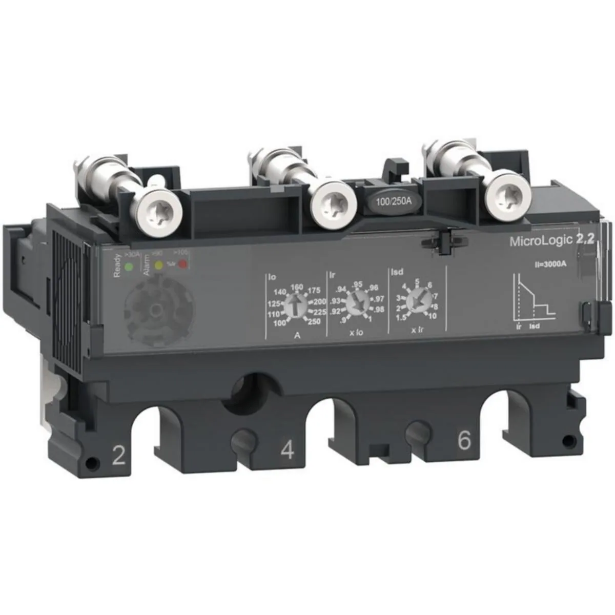 Kompaktikatkaisijan suojarele Schneider Electric ComPactT MicroLogic 3P - KOMPAKTIKATK.SUOJARELE COMPACT MICROLOGIC 2.2 100A 3P NSX100