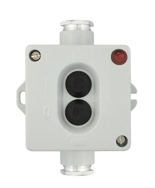 Kytkin merkkilampulla 16A 250V vesitiivis IP67 Selcast 2-NAP LAMP 2xPK16 HARM