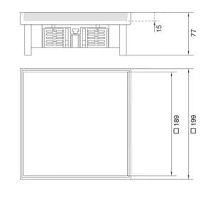 Lattiarasia Hager electraplan.VE-EE EKQ060 RST - LATTIARASIA ELECTRAPLAN.VE-EE EKQ060 RST 200X200 UMPI 15MM