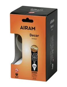 LED-lamppu Airam Antique - LED-LAMPPU AIRAM FG G95 822 360lm E27 DIM AM