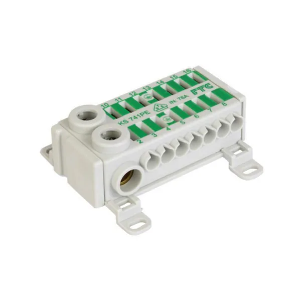 N/PE-kiskot keskuksiin FTG N/PE-KISKO 1P 2X25MM2 14X4MM2 690V VIH
