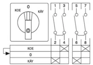 Nokkakytkin käynnistys Sontheimer WAH - NOKKAKYTKIN KÄYNNISTYS WAH1228/8ZM/X85