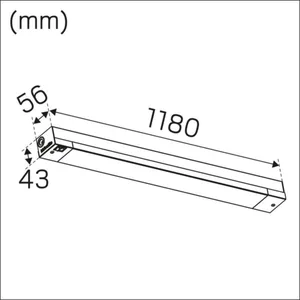 Työpistevalaisin Hide-a-lite Kitchen Line Basic - TYÖPISTEVALAISIN KITCHEN LINE IP20 1520LM 14W 927/930 WH