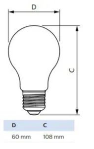 Vakiolamppu Philips Master Led - VAKIOLAMPPU MASTER LED E27 922/927 806LM 60W=5.9W CL