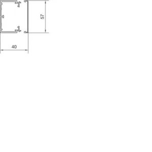 Asennuskanava Hager Tehalit.LFH - ASENNUSKANAVA TEHALIT.LFH LFH40060 HF 40X57X2000 VHA