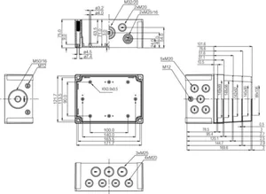 Asennuskotelo PCM Fibox MNX 180x130 - ASENNUSKOTELO PC FIBOX PCM 150/85 XG