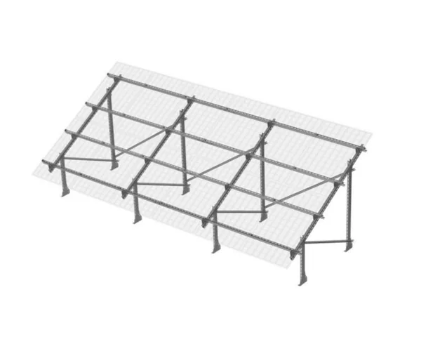 Asennusteline Meka Solar NORDIC PV SYSTEM GS3 2X6 SF