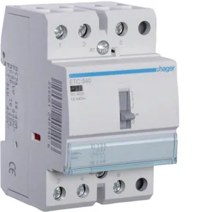 Kontaktori Hager LVV kytkimellä - KONTAKTORI HAGER ETC340 3s 40A k.230VAC LVV