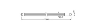 LED-valoputki T8 Ledvance Superior LED Tube - LED-VALOPUTKI T8 LEDVANCE T8 EM S UO 1500 22,1W/840 90D