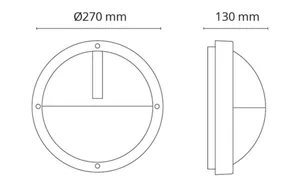 Seinävalaisin ulko SG Uno - SEINÄVALAISIN ULKO UNO UNO 1100 11,5W 4K GR
